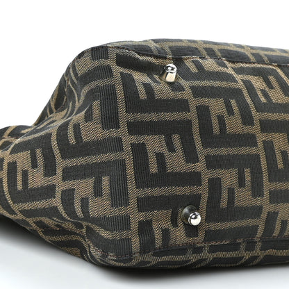 Fendi Zucca Top Handle Tote Tobacco 6 of 7