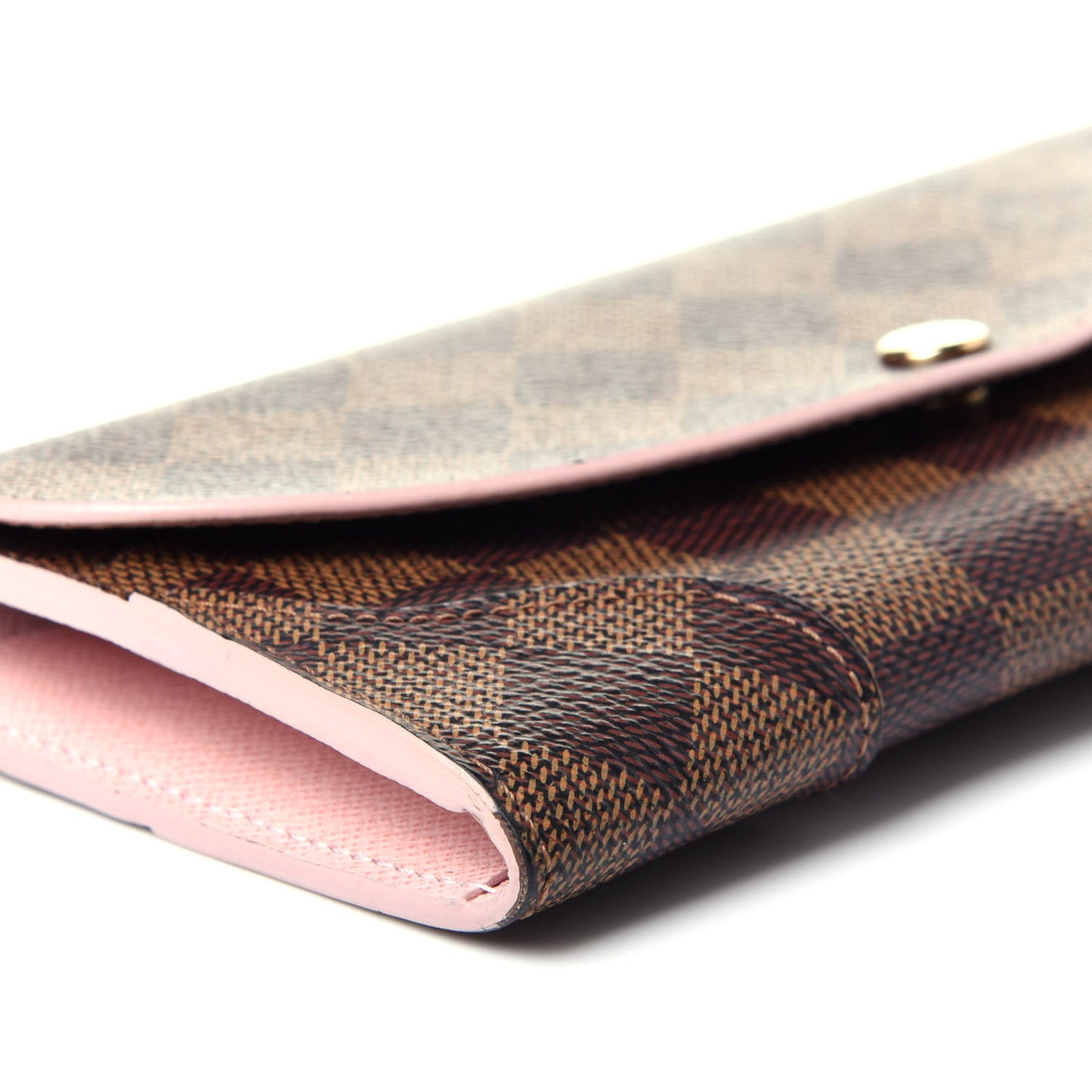 Damier Ebene Caissa Wallet Rose Ballerine