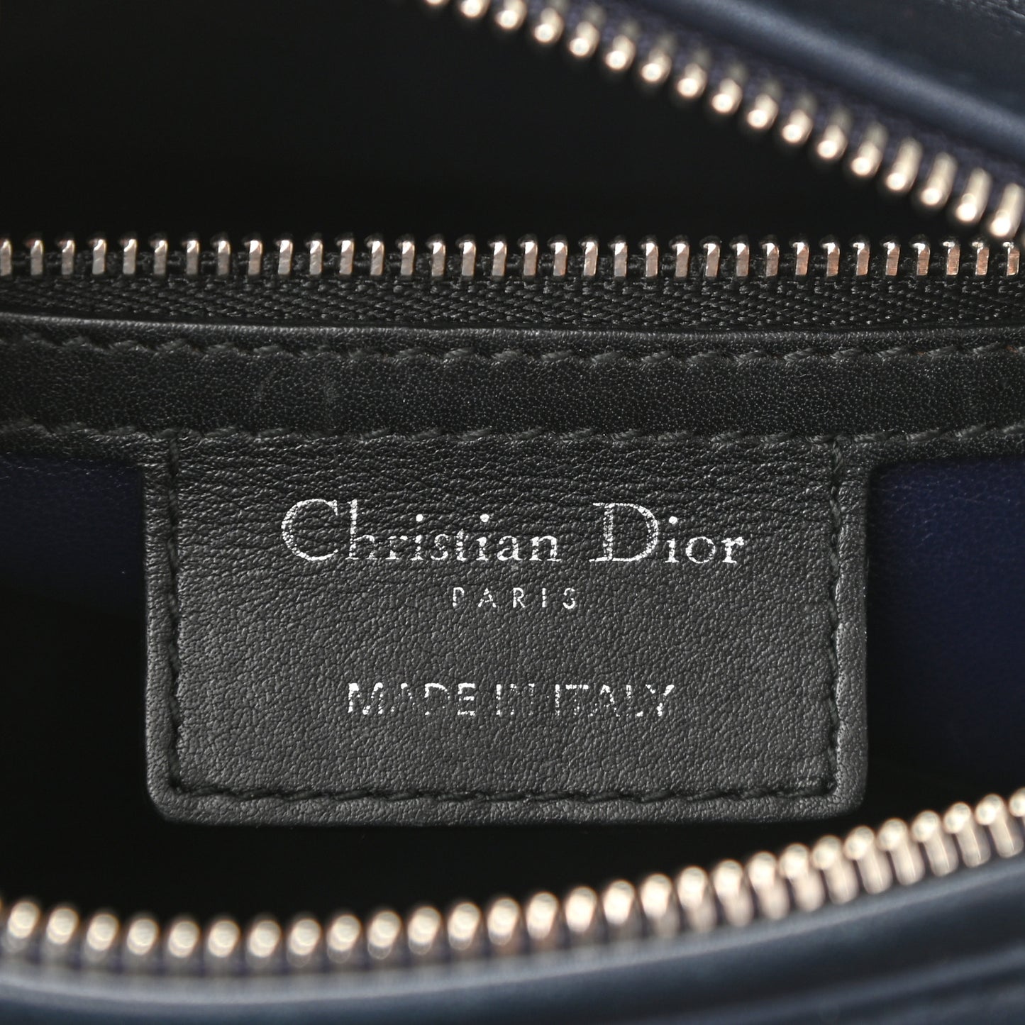 Smooth Calfskin Embroidered Beaded Floral Medium Lady Dior Black