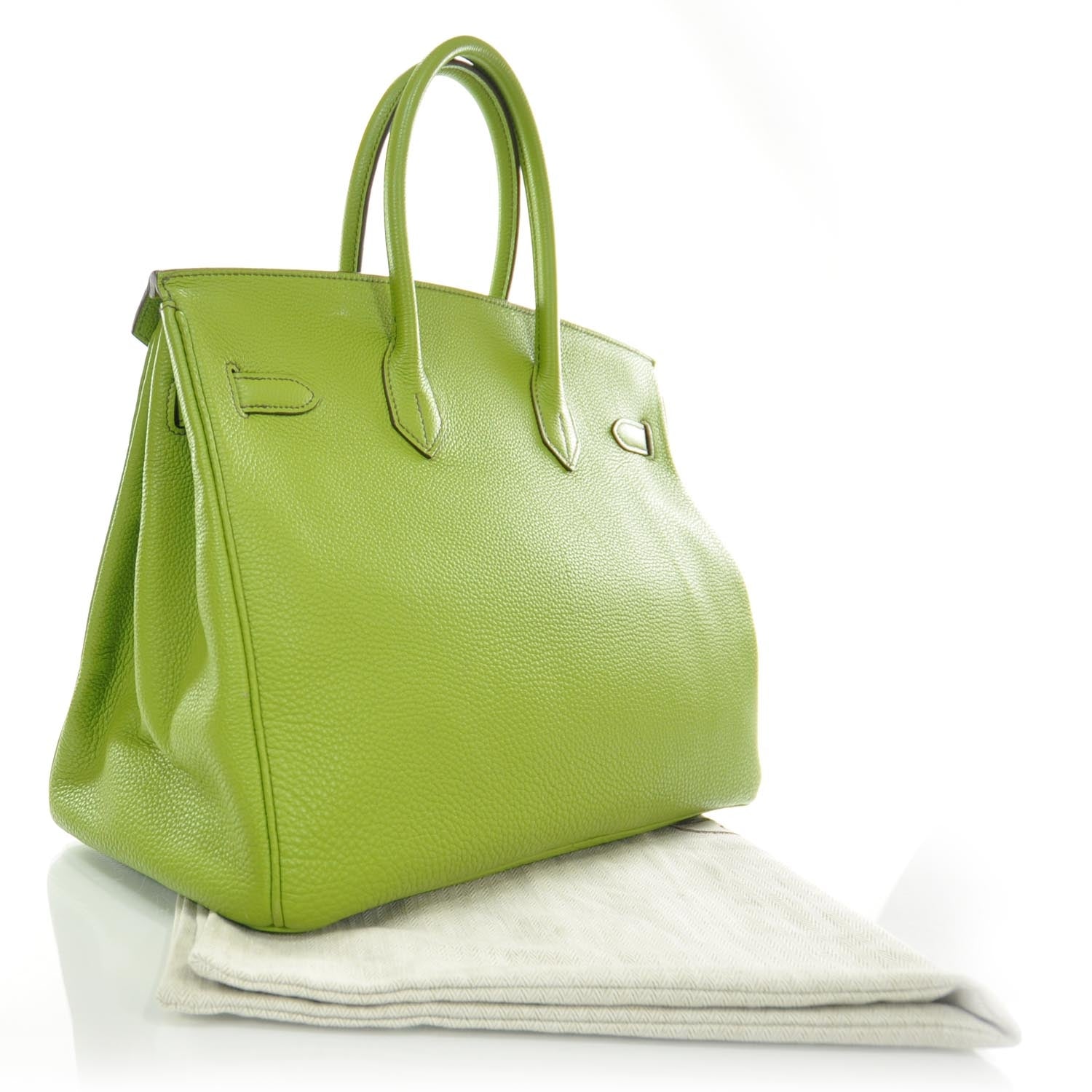 Hermes Togo Birkin 35 Vert Anis 3 of 8