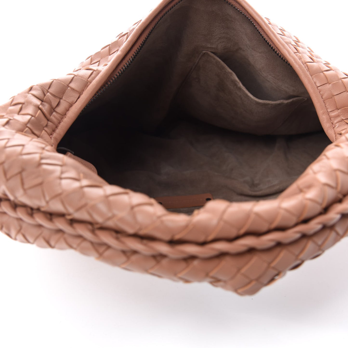 Nappa Intrecciato Large Veneta Hobo Dahlia