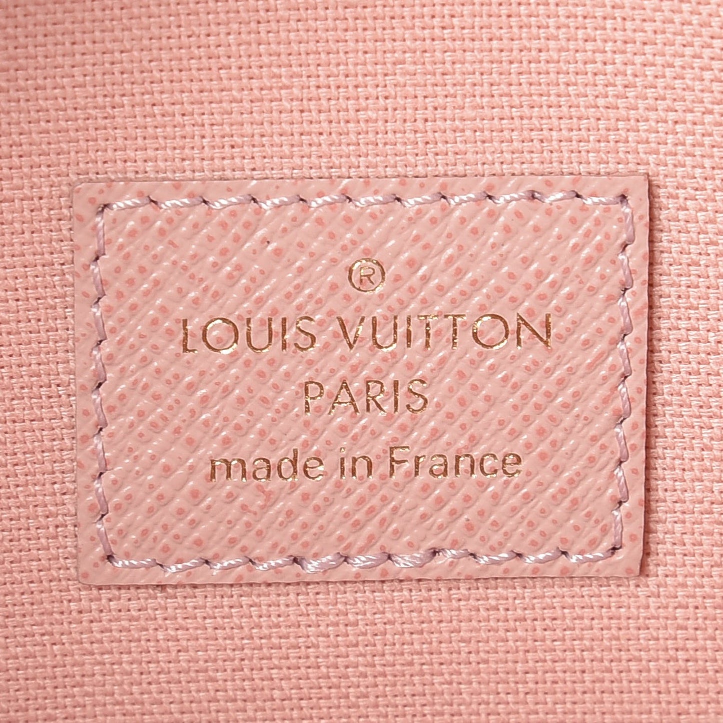 Damier Azur Pochette Felicie Chain Wallet Rose Ballerine