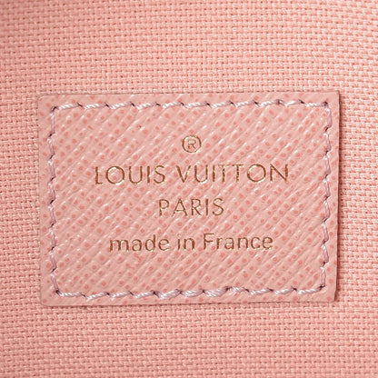 Louis Vuitton Damier Azur Pochette Felicie Chain Wallet Rose Ballerine 7 of 8