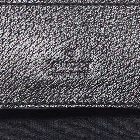 GG Monogram Double Pocket Belt Bag Black