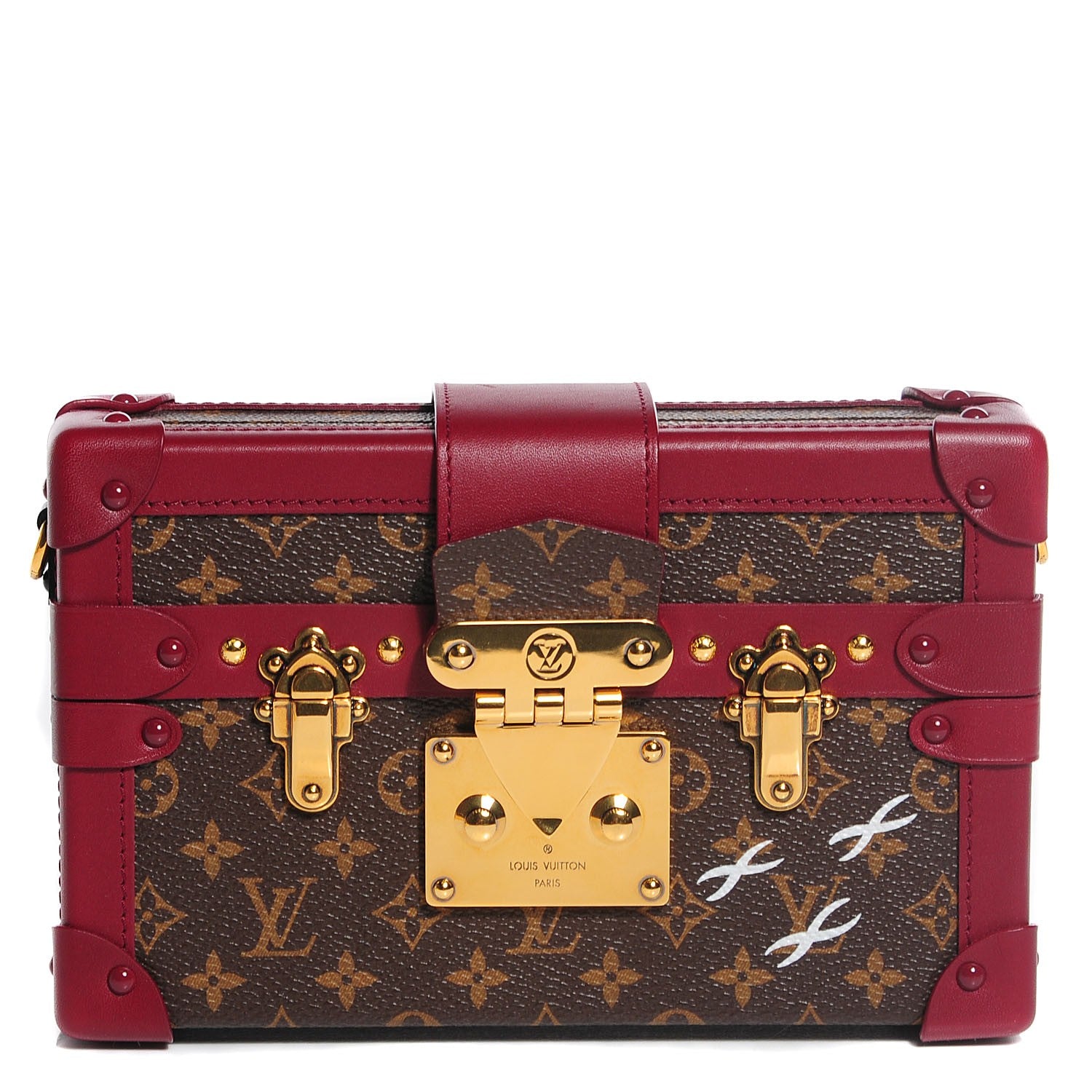 Louis Vuitton Monogram Petite Malle Bordeaux 1 of 7
