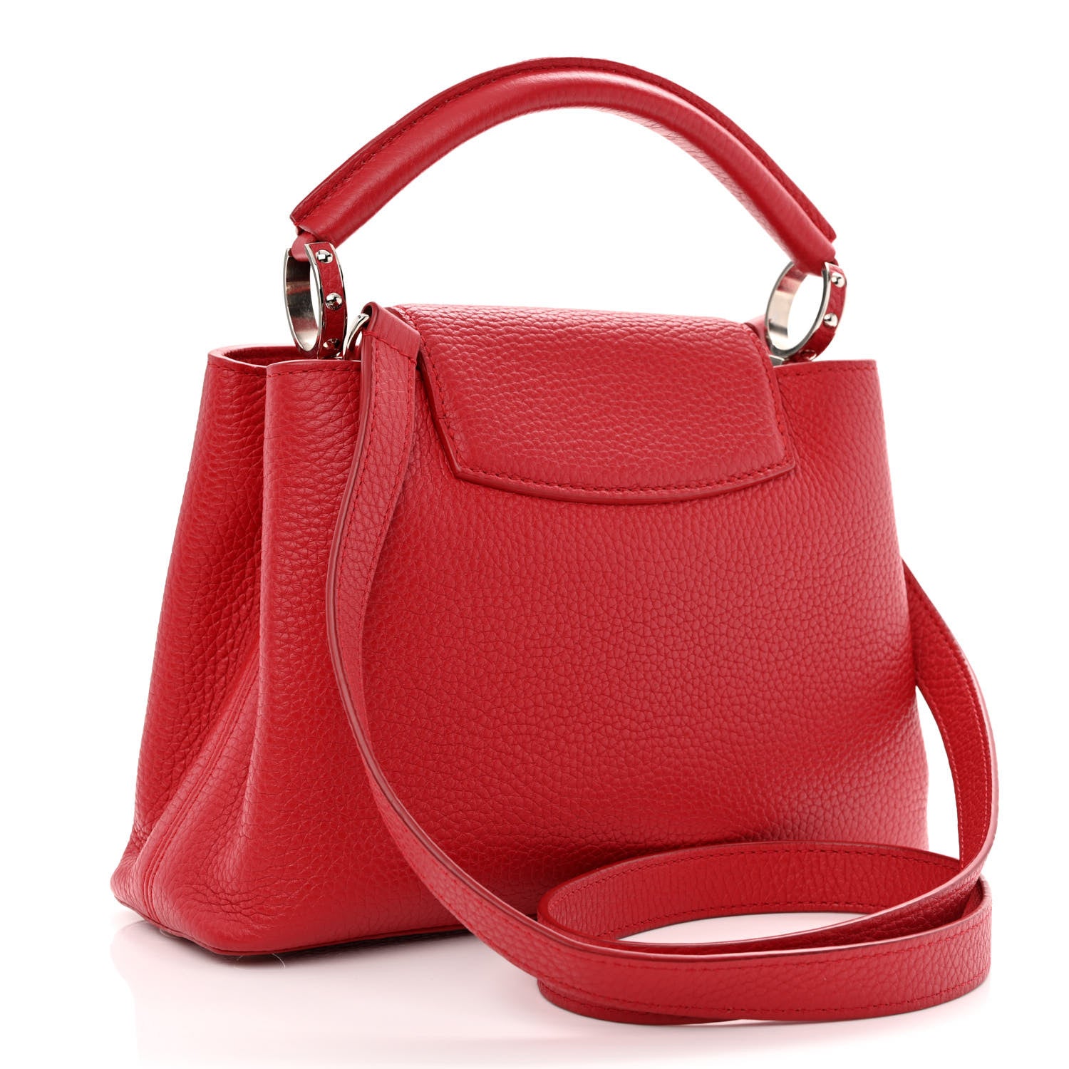 Louis Vuitton Taurillon Capucines BB Rubis 2 of 11