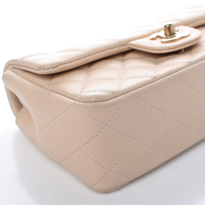 Chanel Lambskin Quilted Mini Rectangular Flap Beige 8 of 13