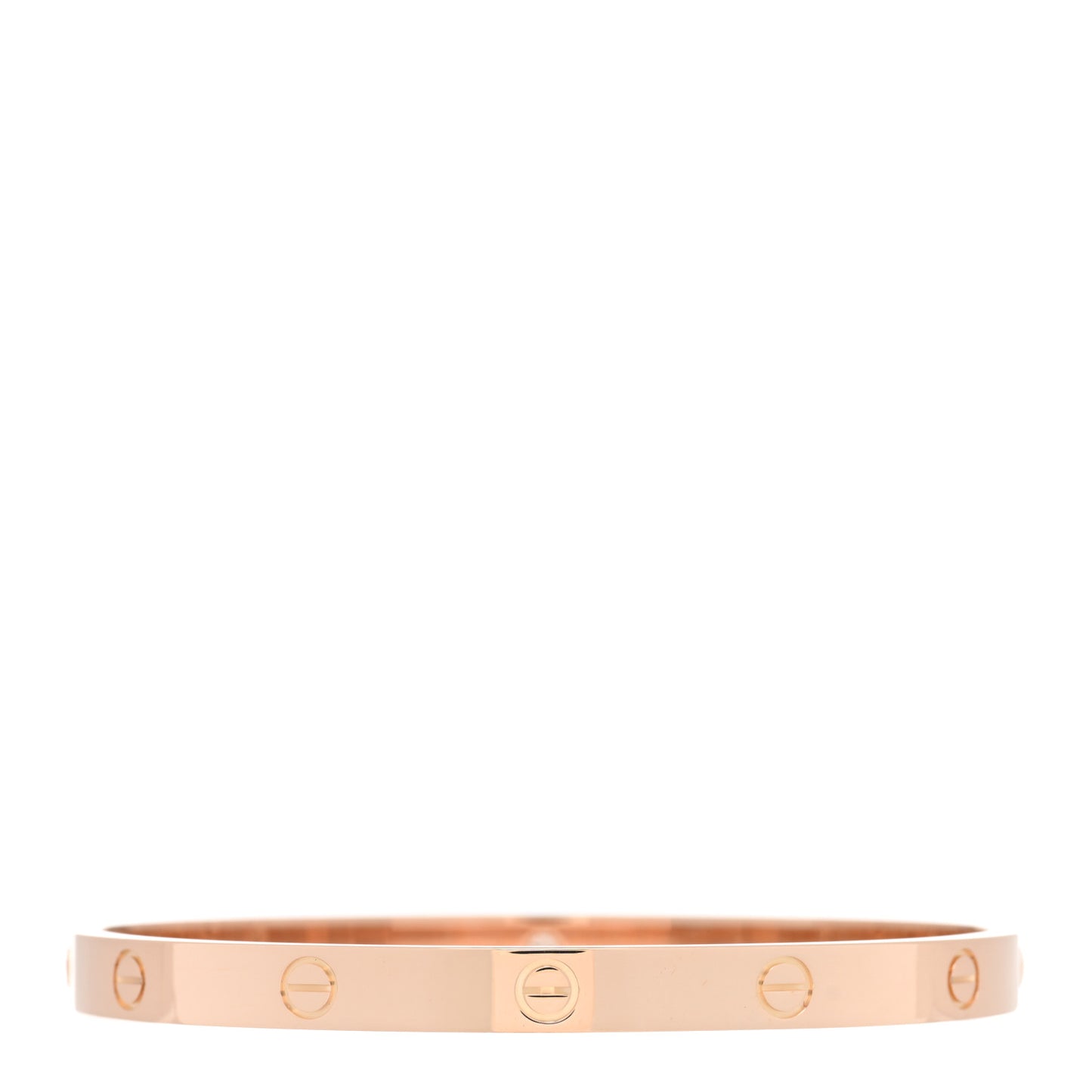 18K Pink Gold 1 Diamond LOVE Bracelet 20