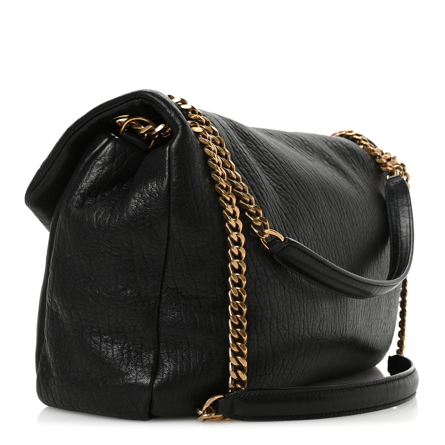 Saint Laurent Grained Lambskin Large Calypso Black 3 of 11