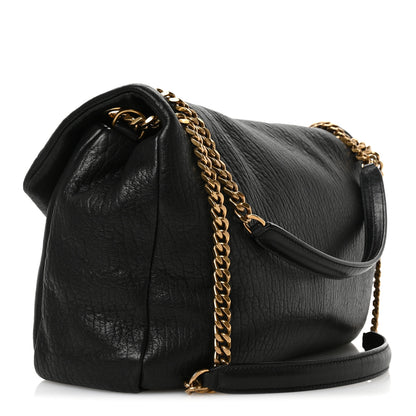Saint Laurent Grained Lambskin Large Calypso Black 3 of 11
