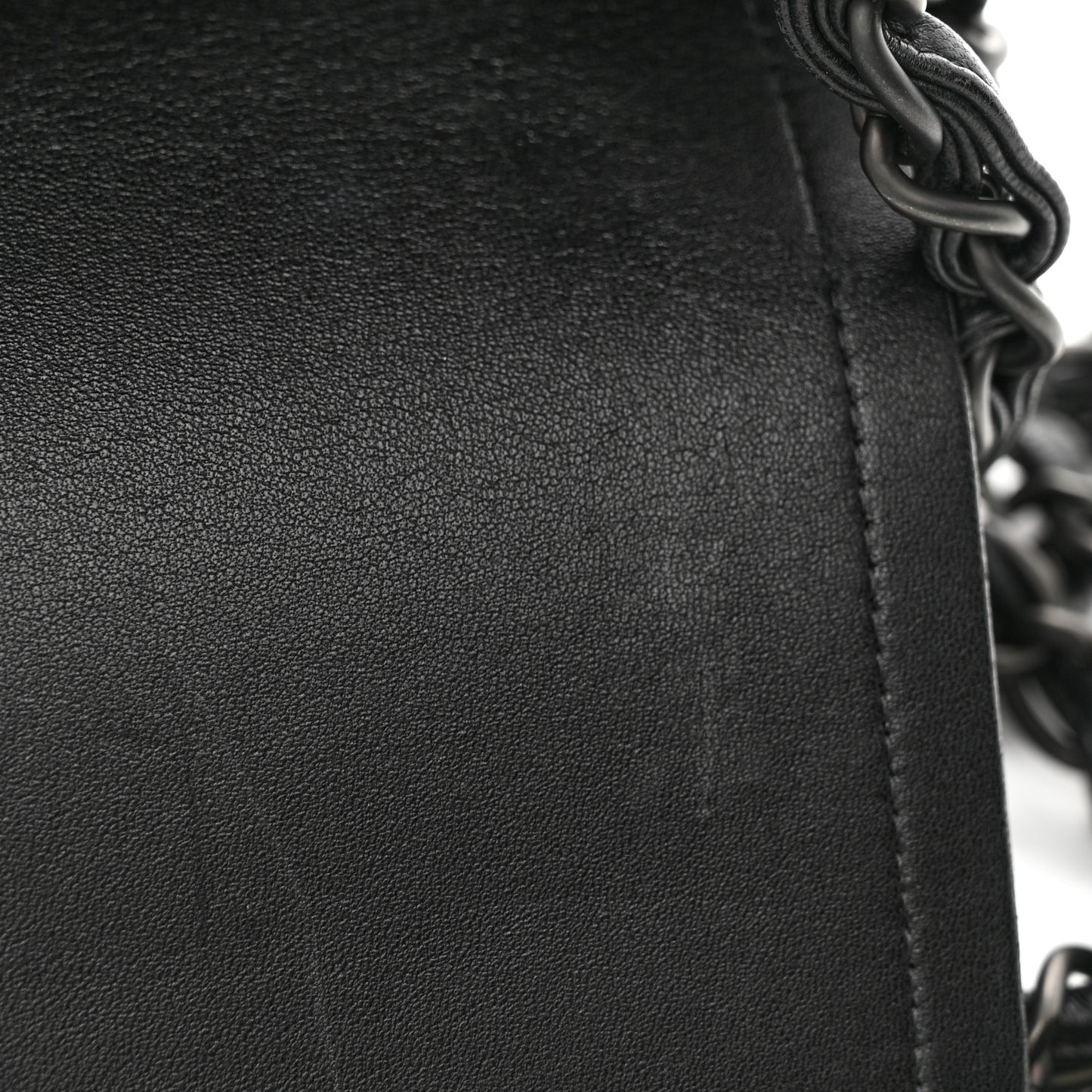 Lambskin Quilted Jumbo Double Flap So Black