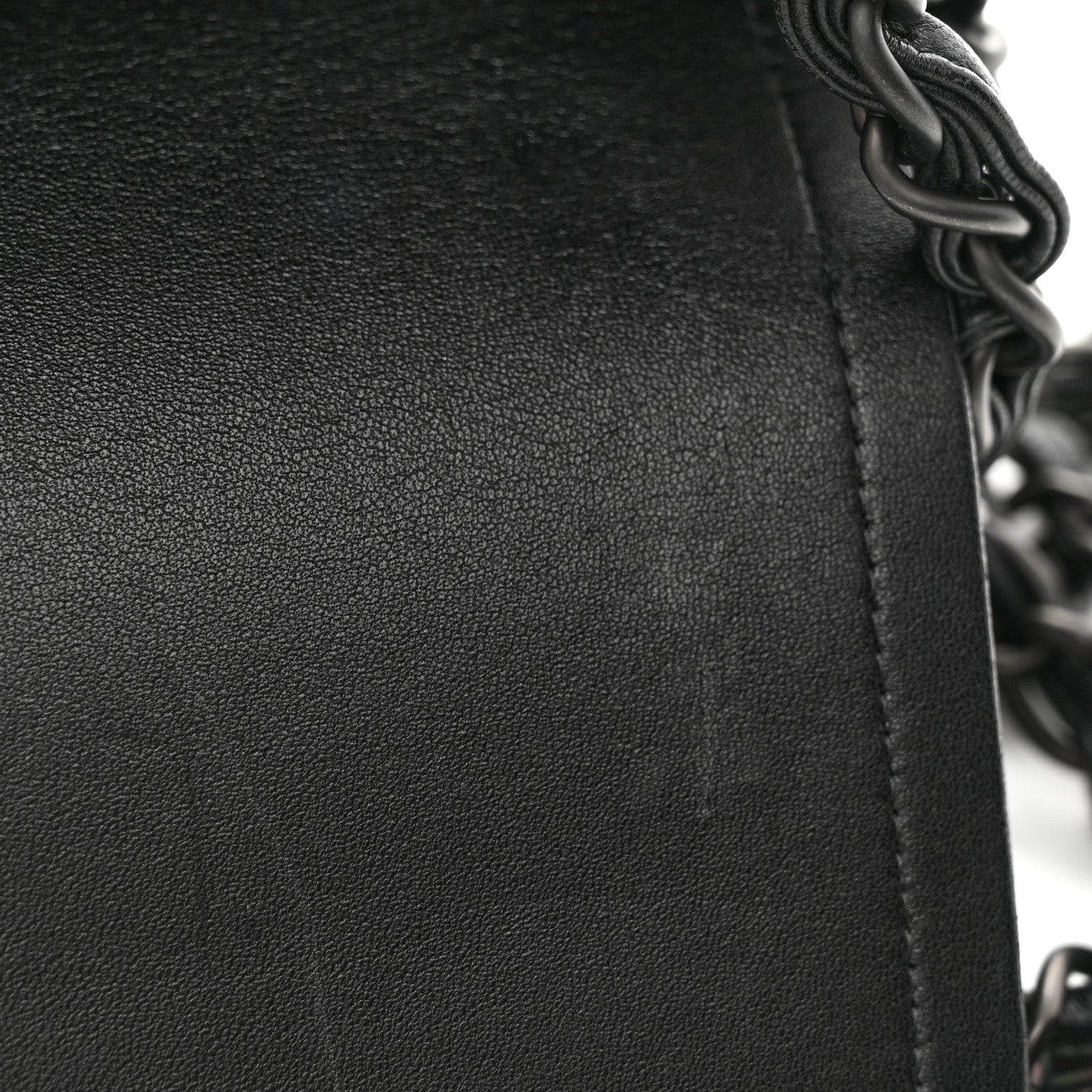Chanel Lambskin Quilted Jumbo Double Flap So Black 13 of 15