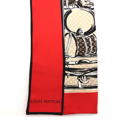 Louis Vuitton Silk Monogram Trunks Bandeau Brown 2 of 5