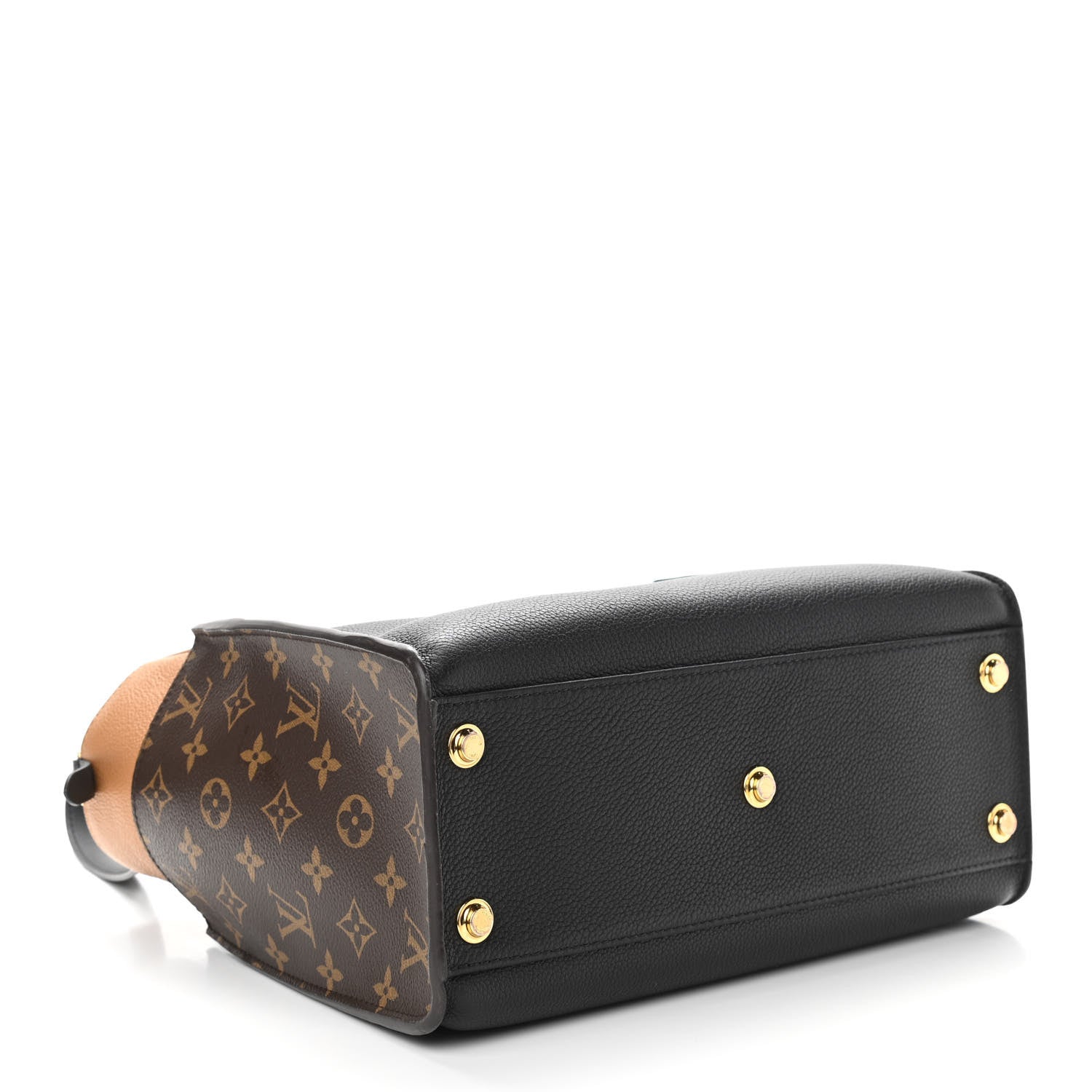 Louis Vuitton Calfskin Monogram On My Side Black 4 of 9