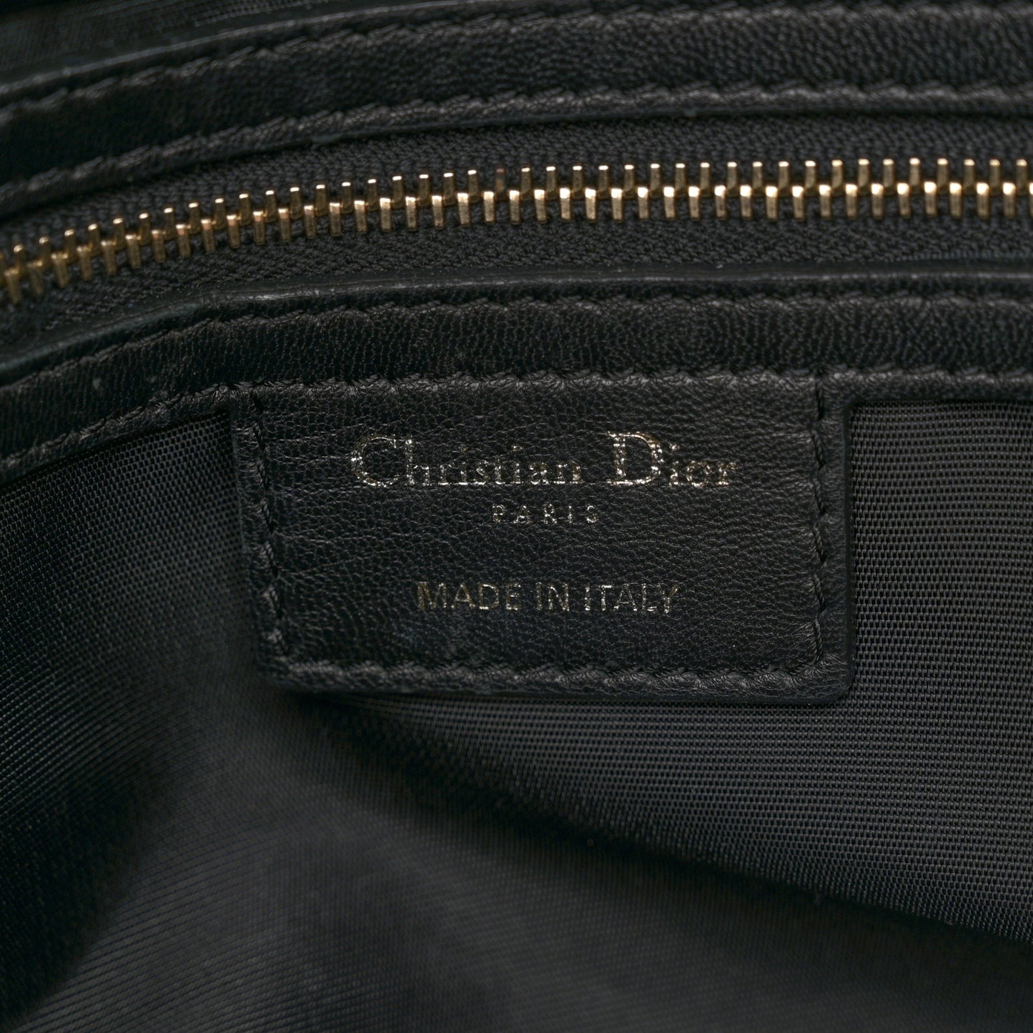 Lambskin Cannage Medium Delidior Flap Bag Black