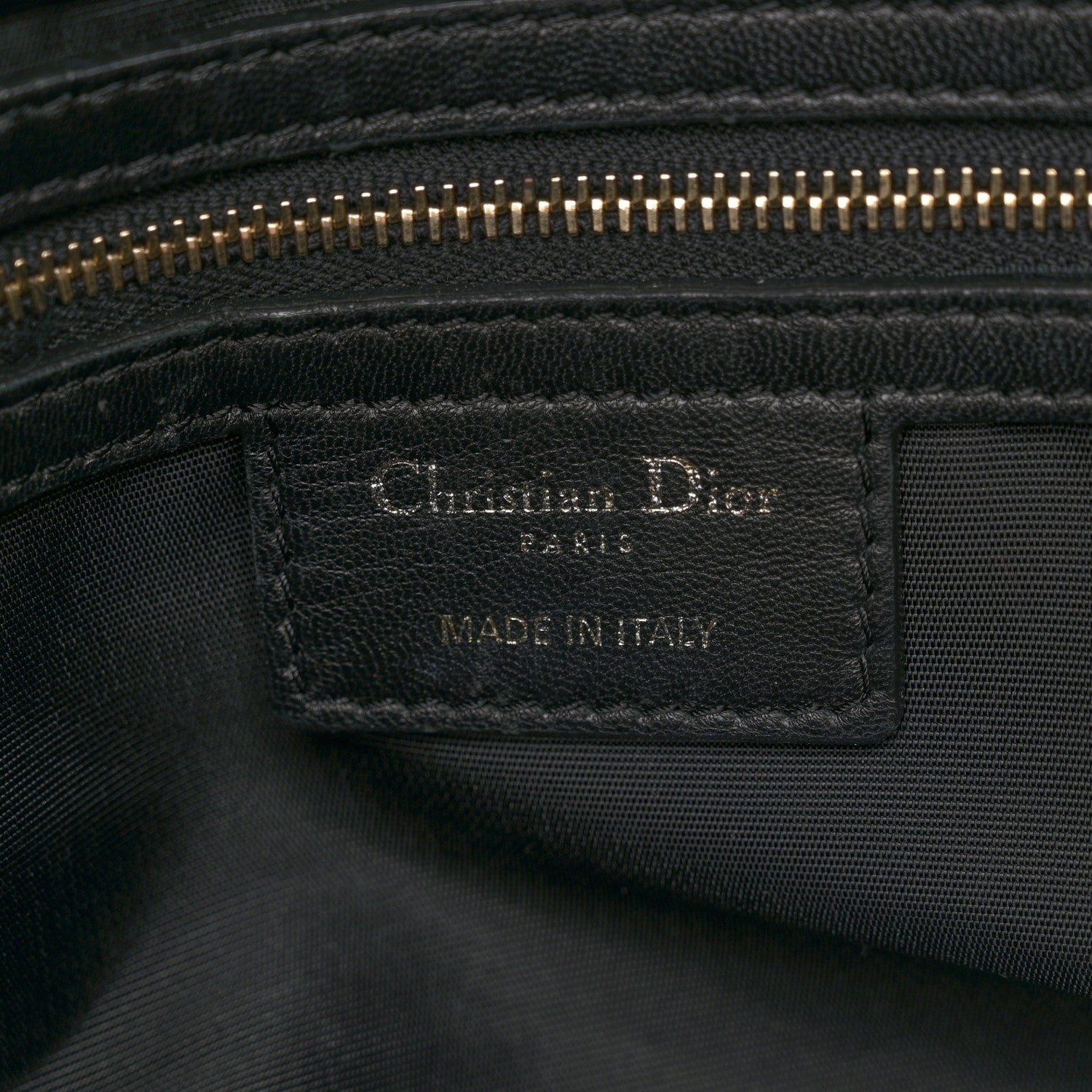 Christian Dior Lambskin Cannage Medium Delidior Flap Bag Black 6 of 13