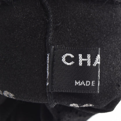 Chanel Lambskin Knit Gloves 8 Black 6 of 8