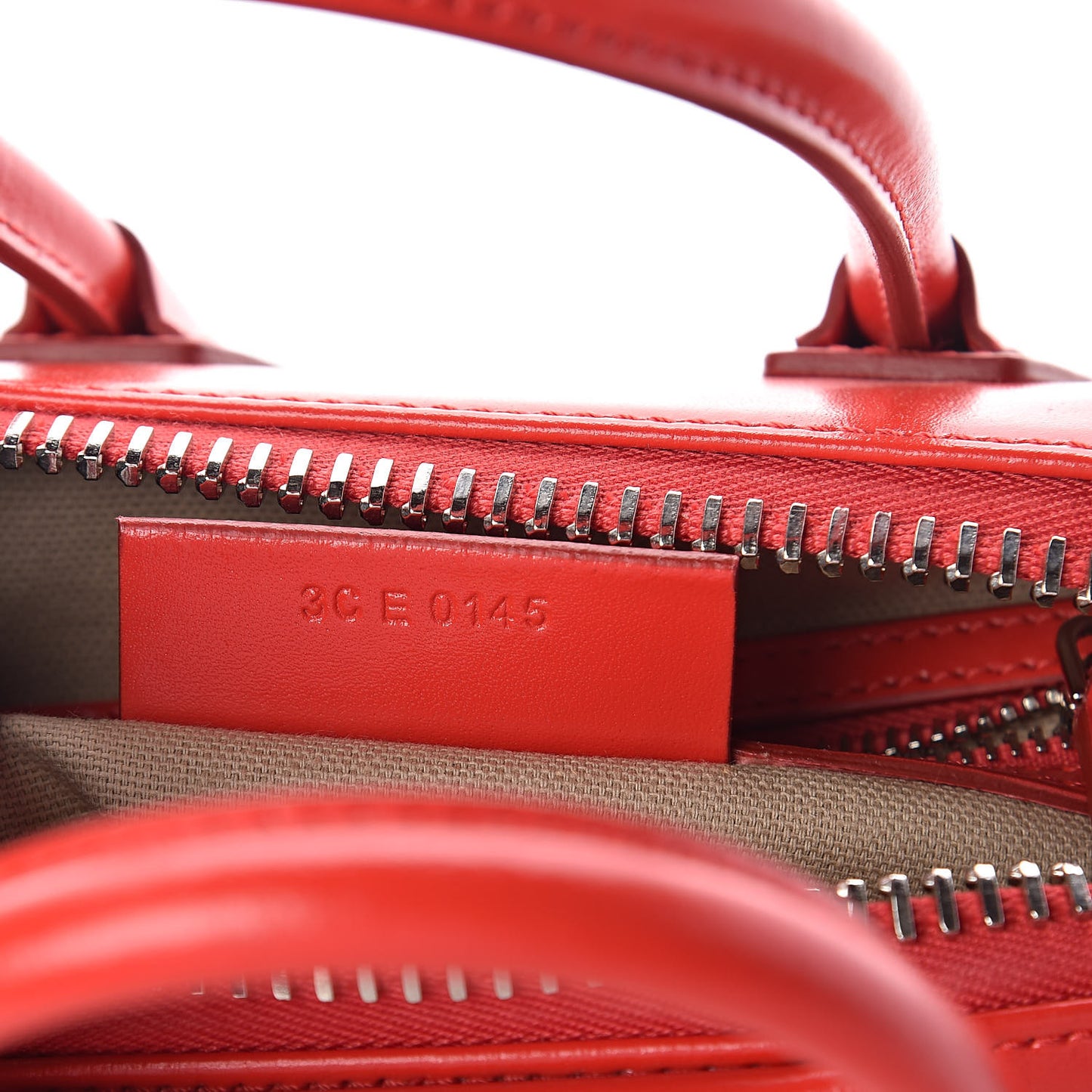 Shiny Lord Calfskin Mini Antigona Red