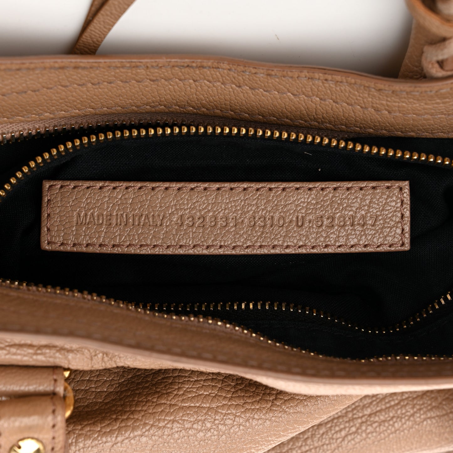 Chevre Gold Metallic Edge Hardware S City Rose Des Sables