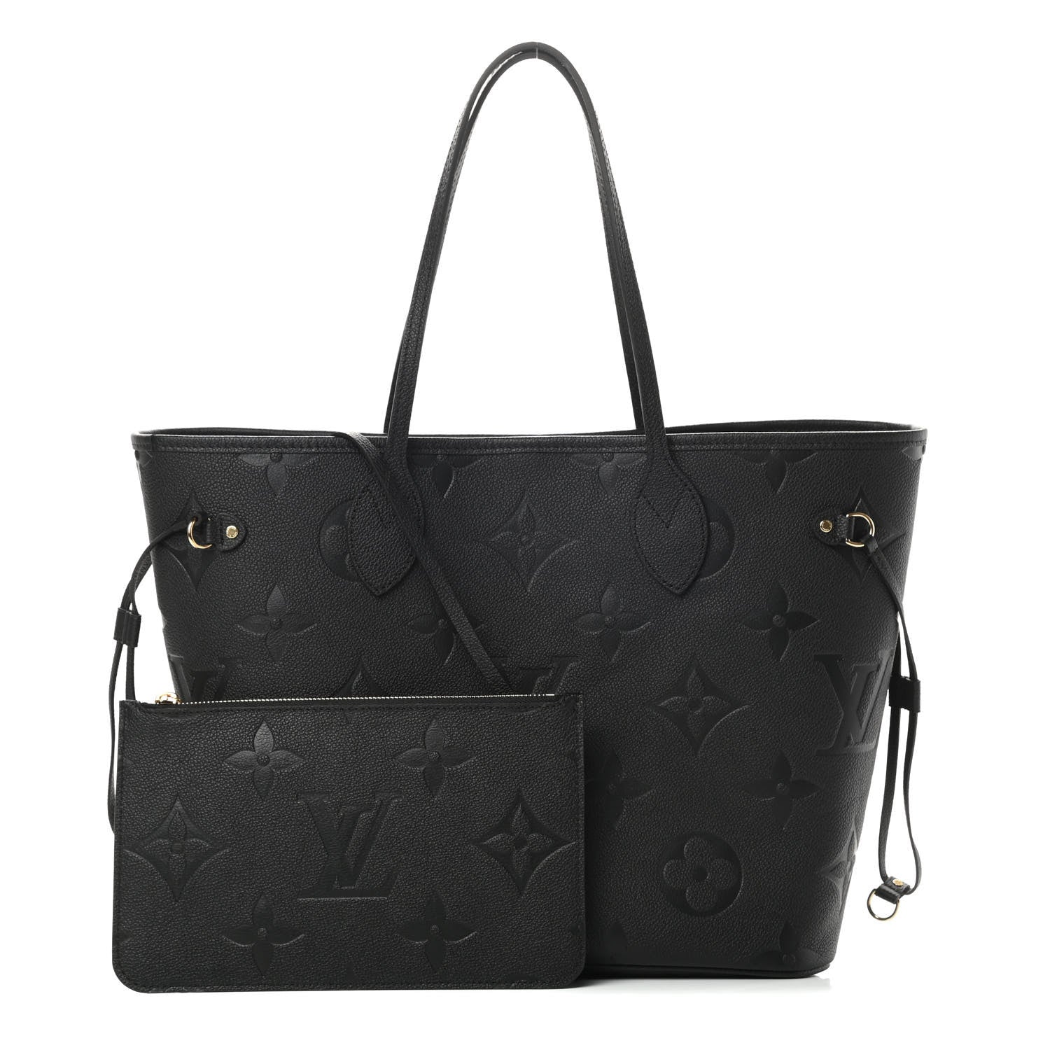 Louis Vuitton Empreinte Monogram Giant Neverfull MM Black 1 of 12