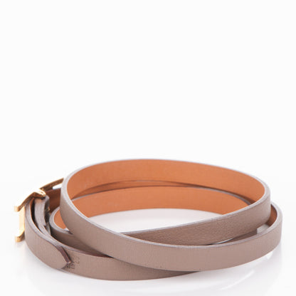 Hermes Swift Hapi 3 MM Triple Tour Bracelet S Etoupe 3 of 5