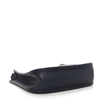 Hermes Taurillon Clemence Amazone Sangle Cavale Evelyne TPM Bleu Nuit Bleu Encre Cuivre 4 of 8