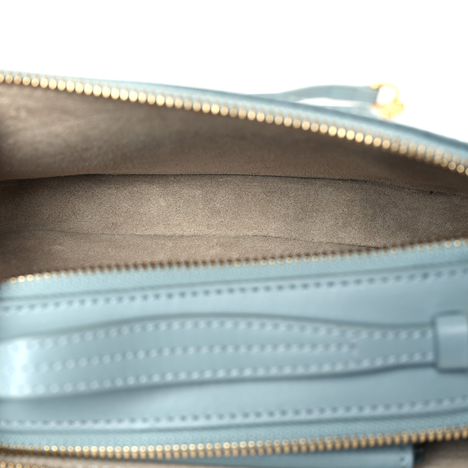 Chloe Shiny Calfskin Mini Vanity C Bag Faded Blue 5 of 9