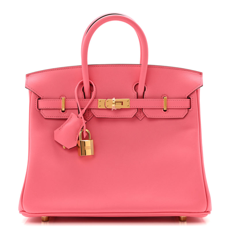 Hermès Swift Birkin 25 Rose Azalee