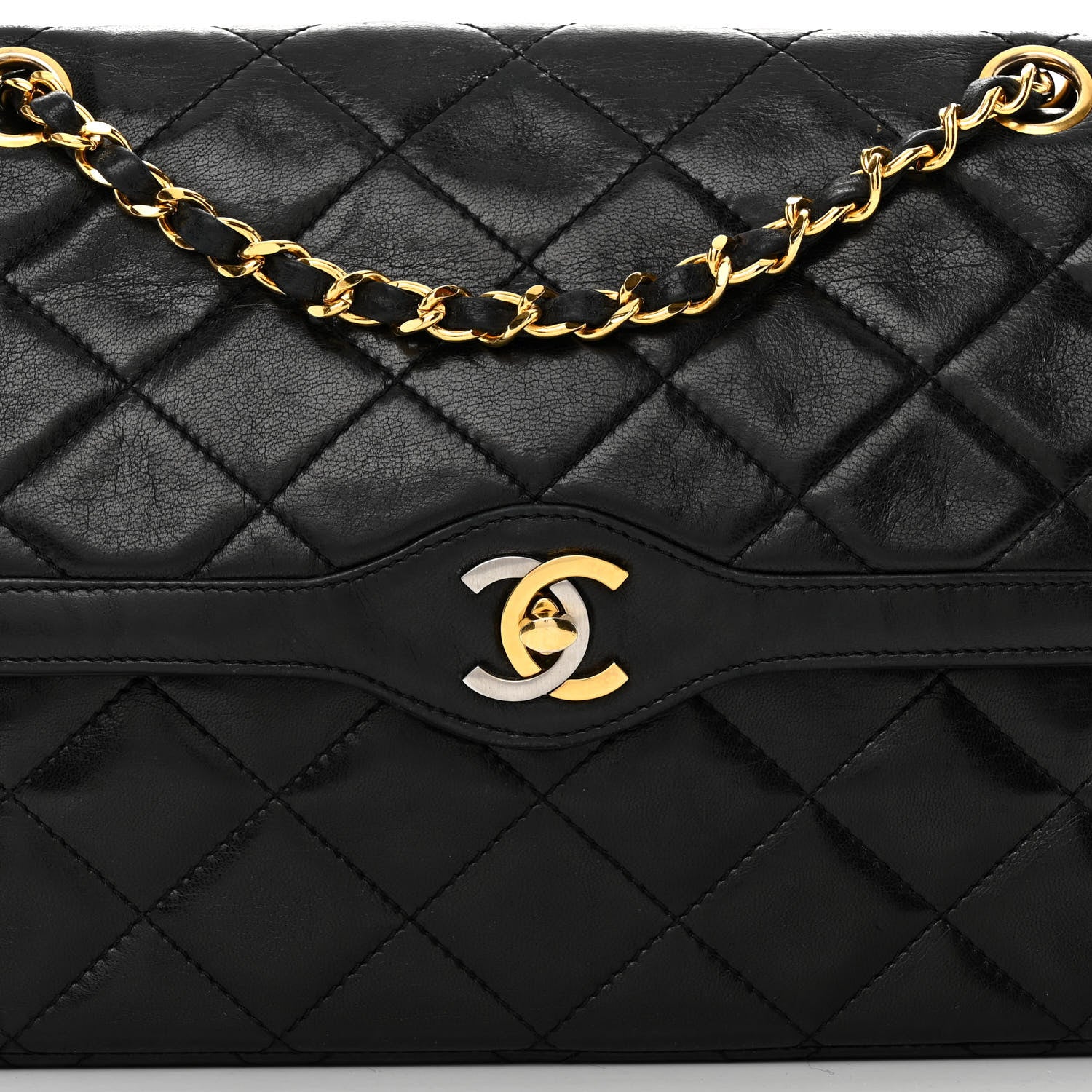 Chanel Lambskin Quilted Medium Single Flap Black 9 of 20