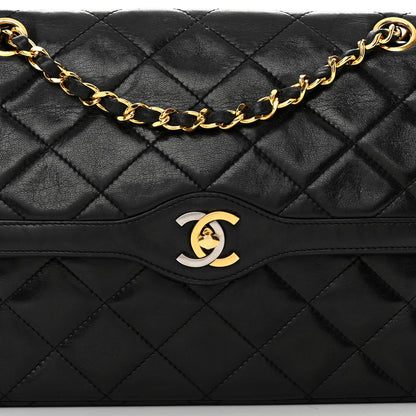 Chanel Lambskin Quilted Medium Single Flap Black 9 of 20