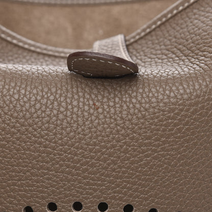 Hermes Taurillon Clemence Evelyne III PM Etoupe 8 of 11