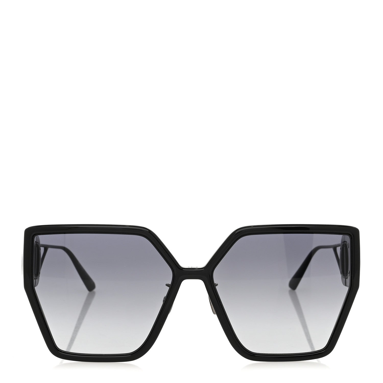 Christian Dior Acetate Square 30 Montaigne BU Sunglasses Black 2 of 8
