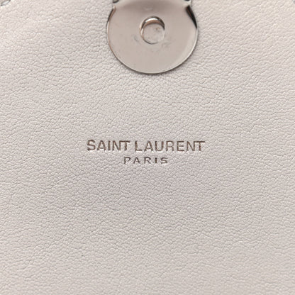 Saint Laurent Sheepskin Matelasse Chevron Monogram Large College Satchel Souris 7 of 12