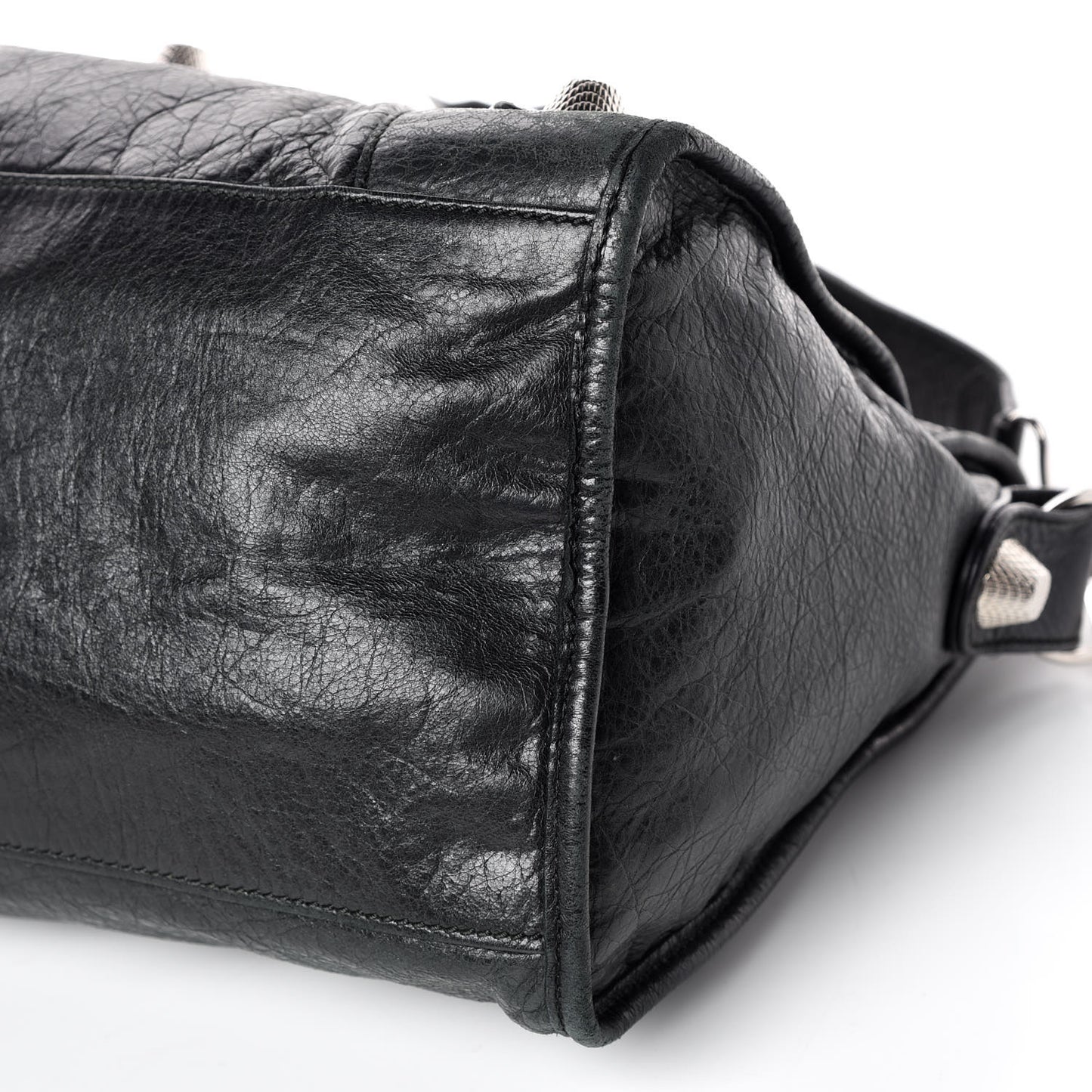 Agneau Giant 21 Silver Hardware Part Time Black