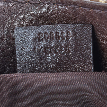 Gucci Monogram Medium Charlotte Hobo Brown 9 of 11