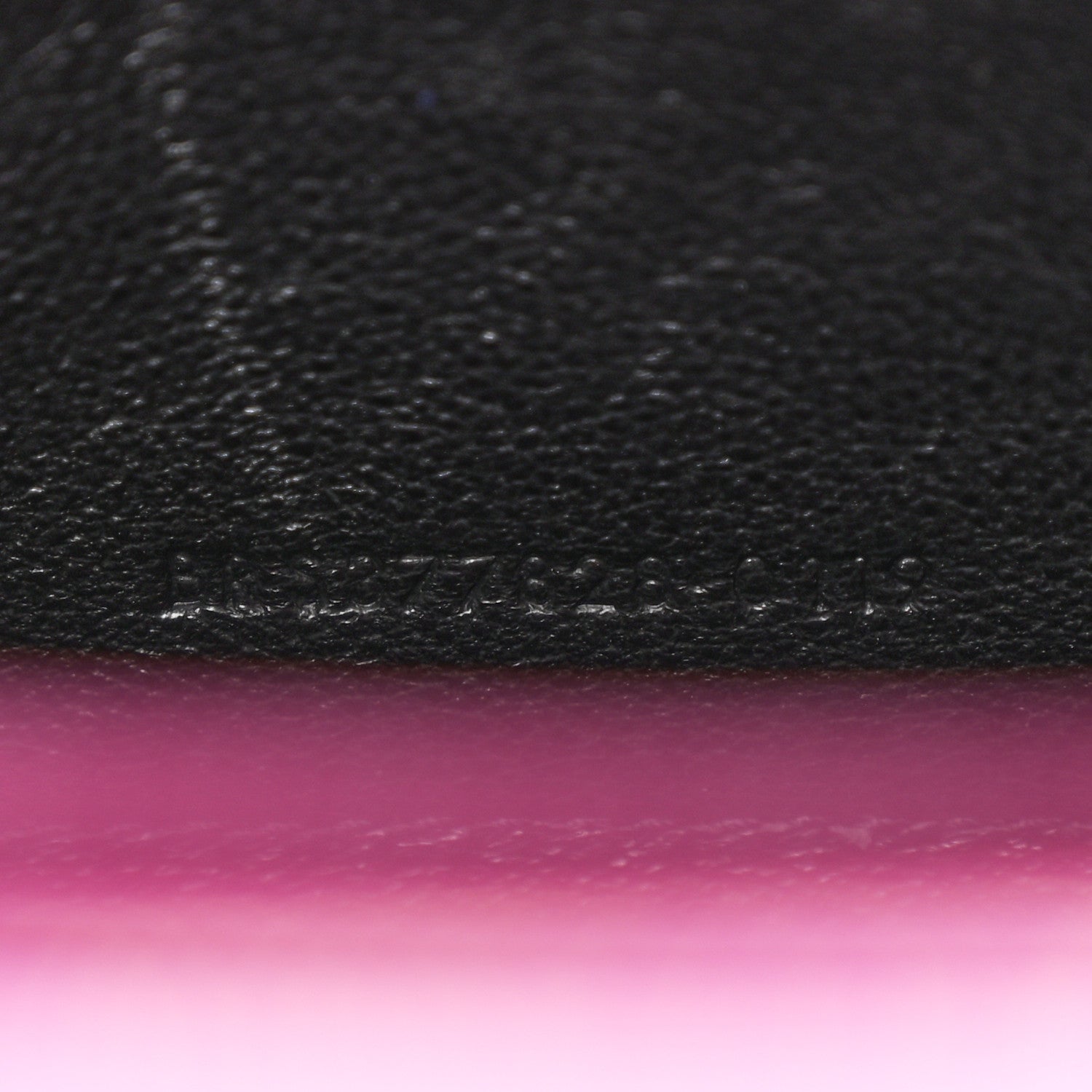 Saint Laurent Grain De Poudre Matelasse Chevron Monogram Chain Wallet Dark Grape 11 of 13