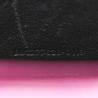 Saint Laurent Grain De Poudre Matelasse Chevron Monogram Chain Wallet Dark Grape 11 of 13