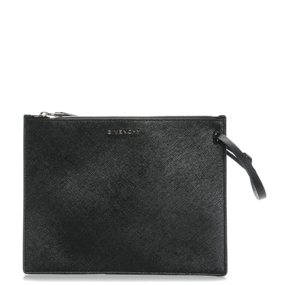 Givenchy Grained Calfskin Medium Zip Pouch Black 1 of 7