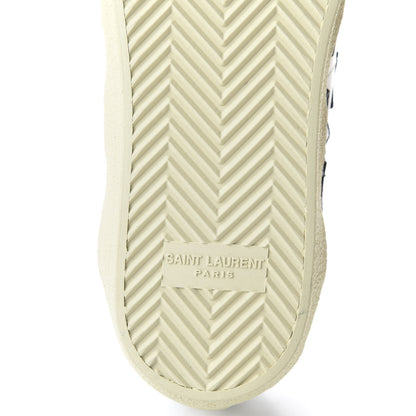 Saint Laurent Calfskin Star Court Sneakers 39.5 White Black 7 of 11