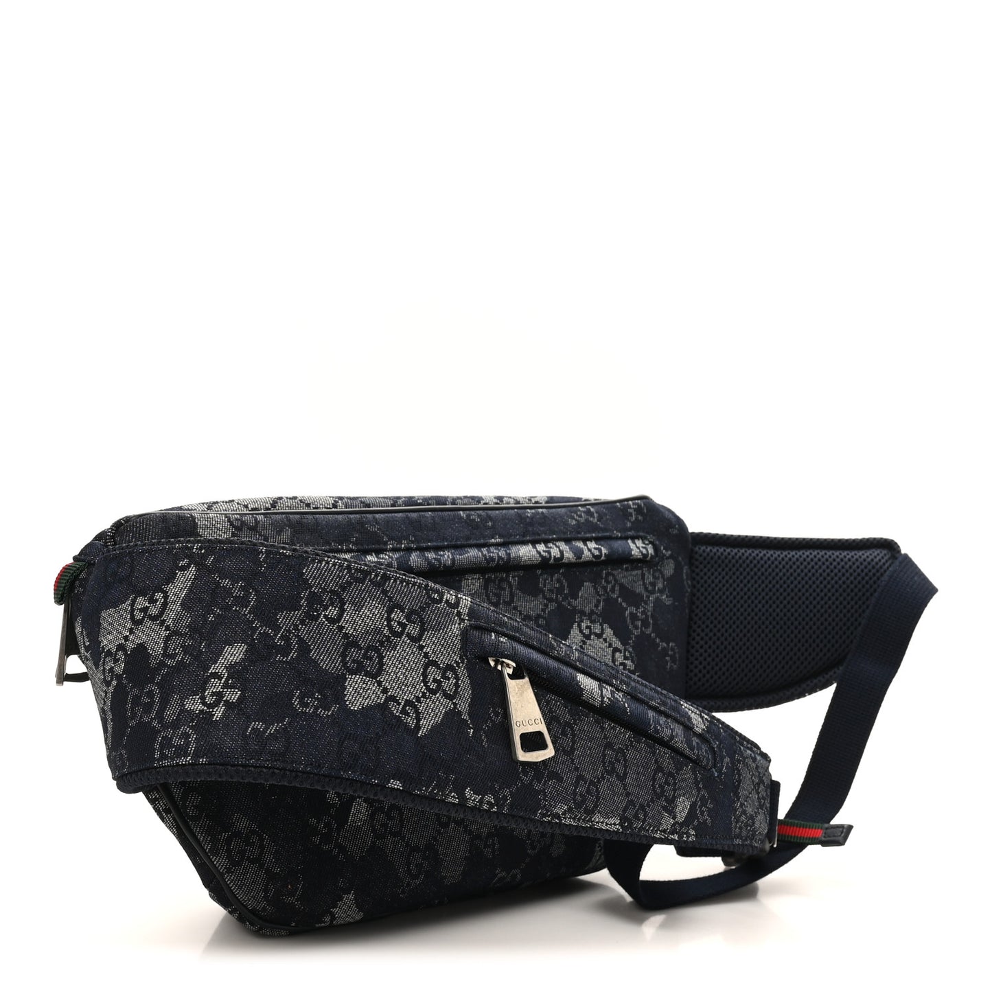 Canvas Monogram Camouflage Belt Bag Black
