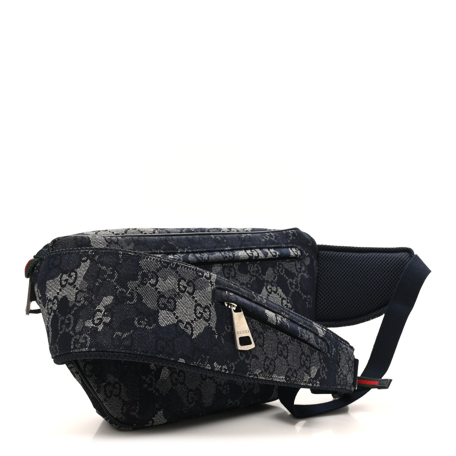 Gucci Canvas Monogram Camouflage Belt Bag Black 3 of 10