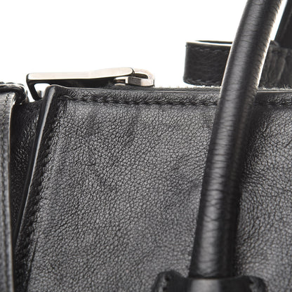 Prada Glace Calf Small Twin Pocket Tote Black 19 of 25