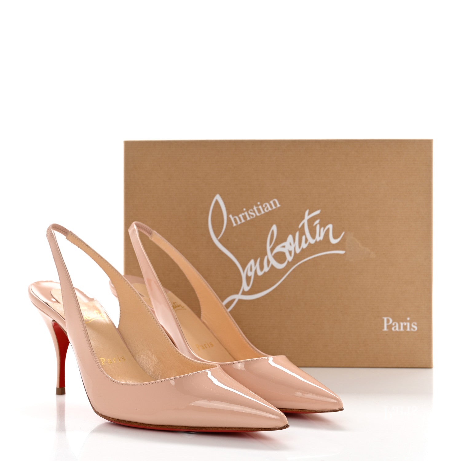 Christian Louboutin Patent Clare Sling 80 Pumps 36.5 Antoinette 8 of 8