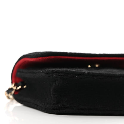 Chanel Jersey Quilted Micro Mini Flap Black 9 of 11