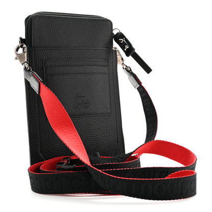 Christian Louboutin Calfskin Gomme Loubilab Batt Clutch Loubi Black 3 of 11