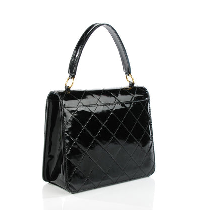 Chanel Patent Medium Kelly Flap Black 3 of 9