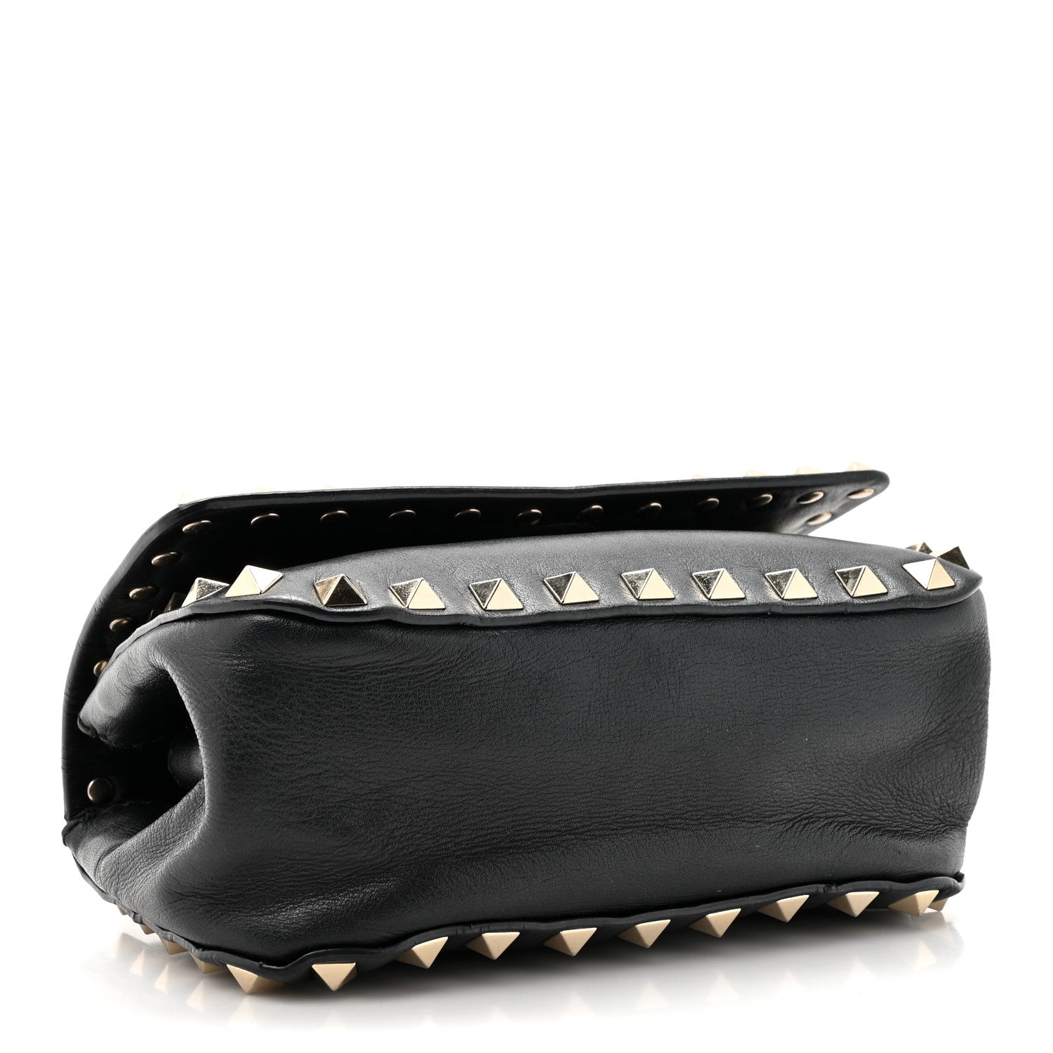 Valentino Garavani Calfskin Rockstud Belt Bag Black 4 of 13