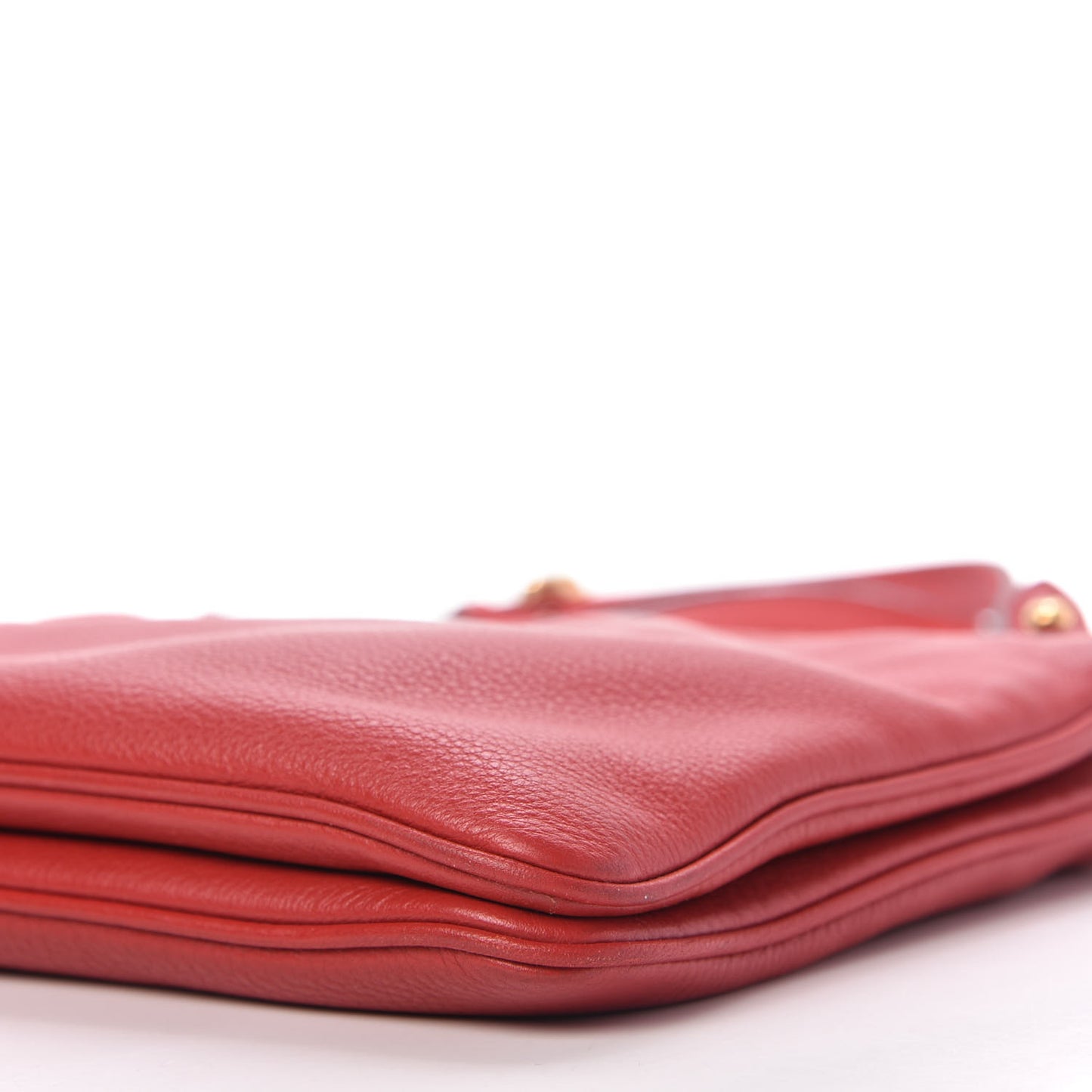 Vitello Phenix Double Zip Crossbody Bag Scarlatto