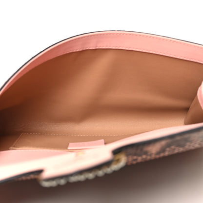 Gucci Snakeskin Pearly GG Marmont Clutch Taffy 5 of 12