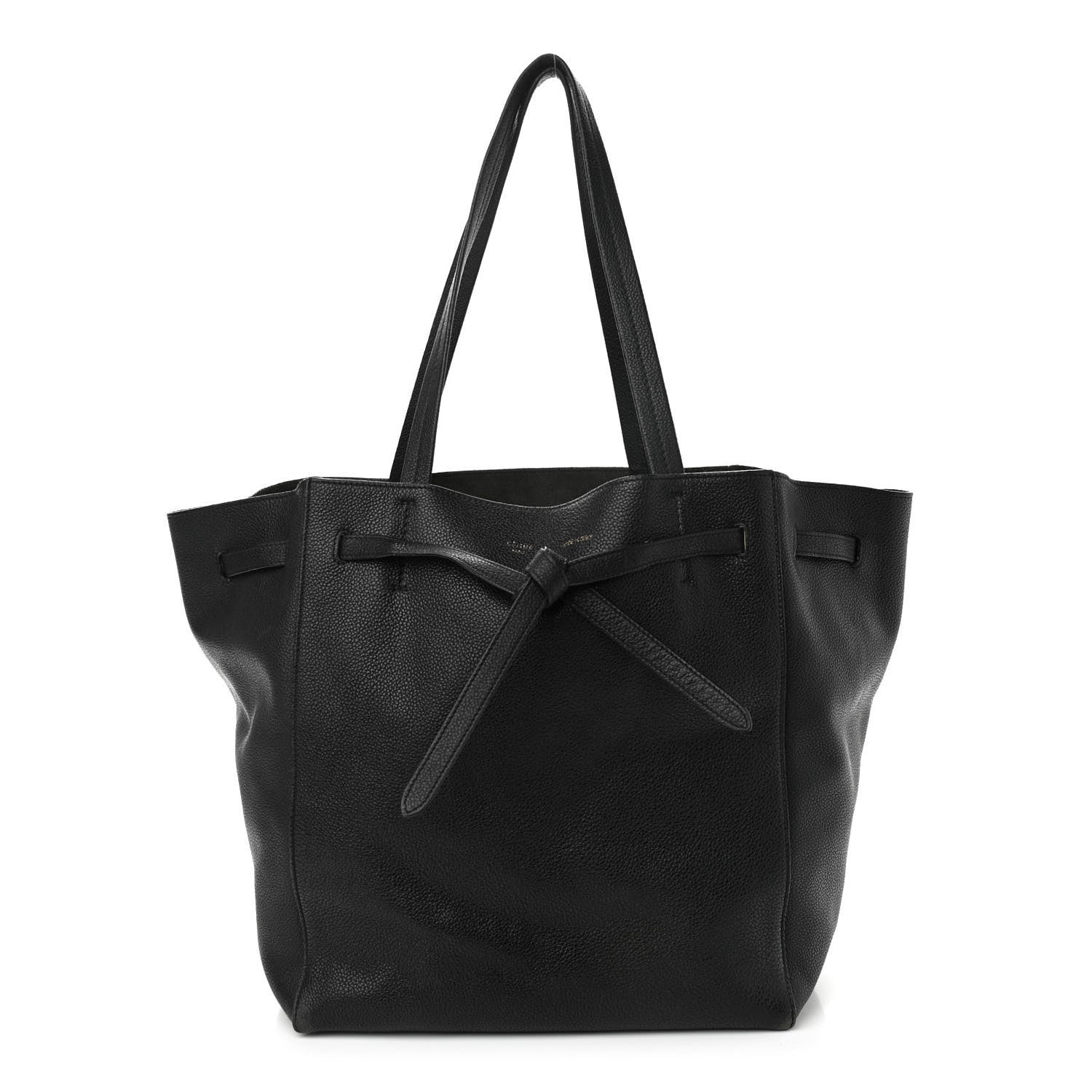 Celine Soft Grained Calfskin Small Belt Cabas Phantom Black 1 of 23